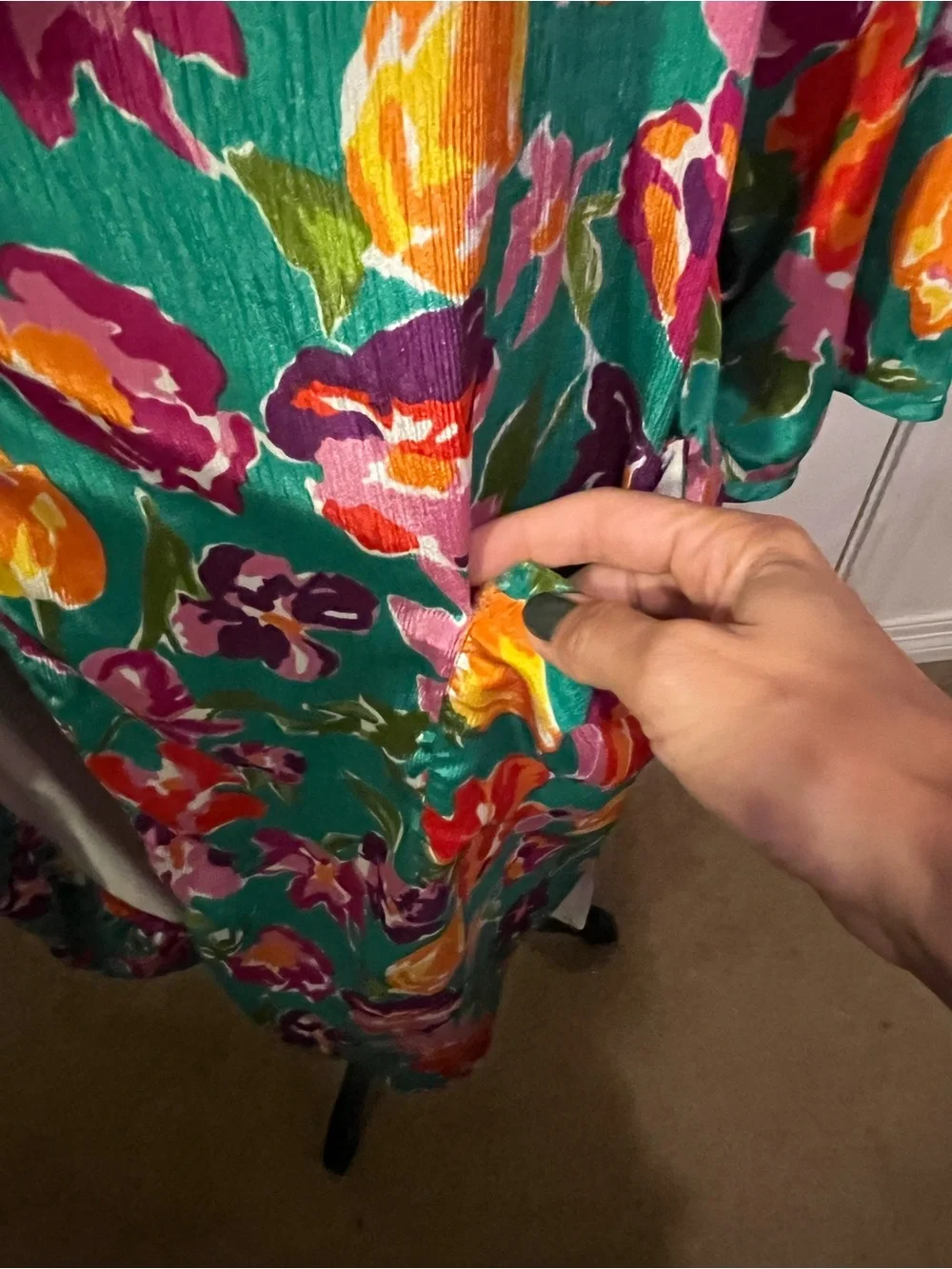 vibrant vintage Victoria's Secret floral robe